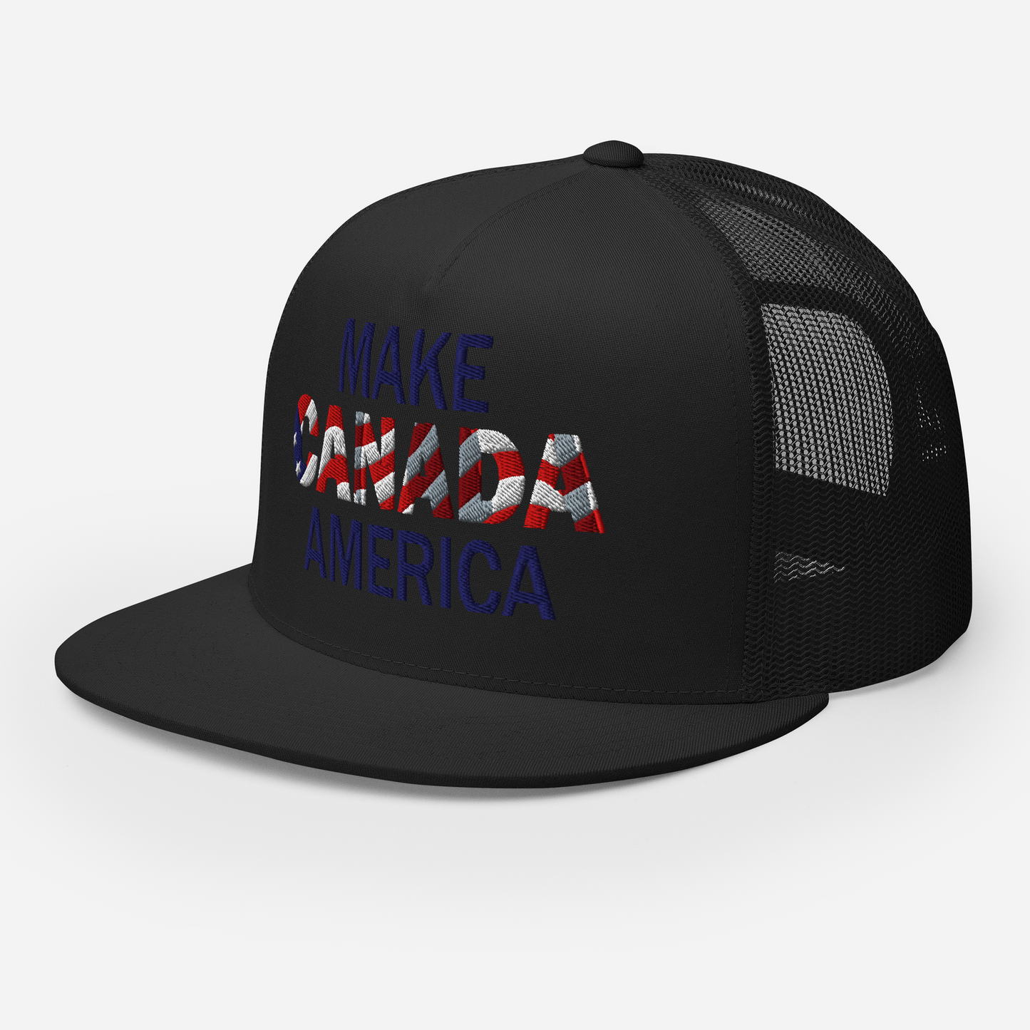 Make Canada America Retro Trucker Snapback (Flat Brim) 4 Colours