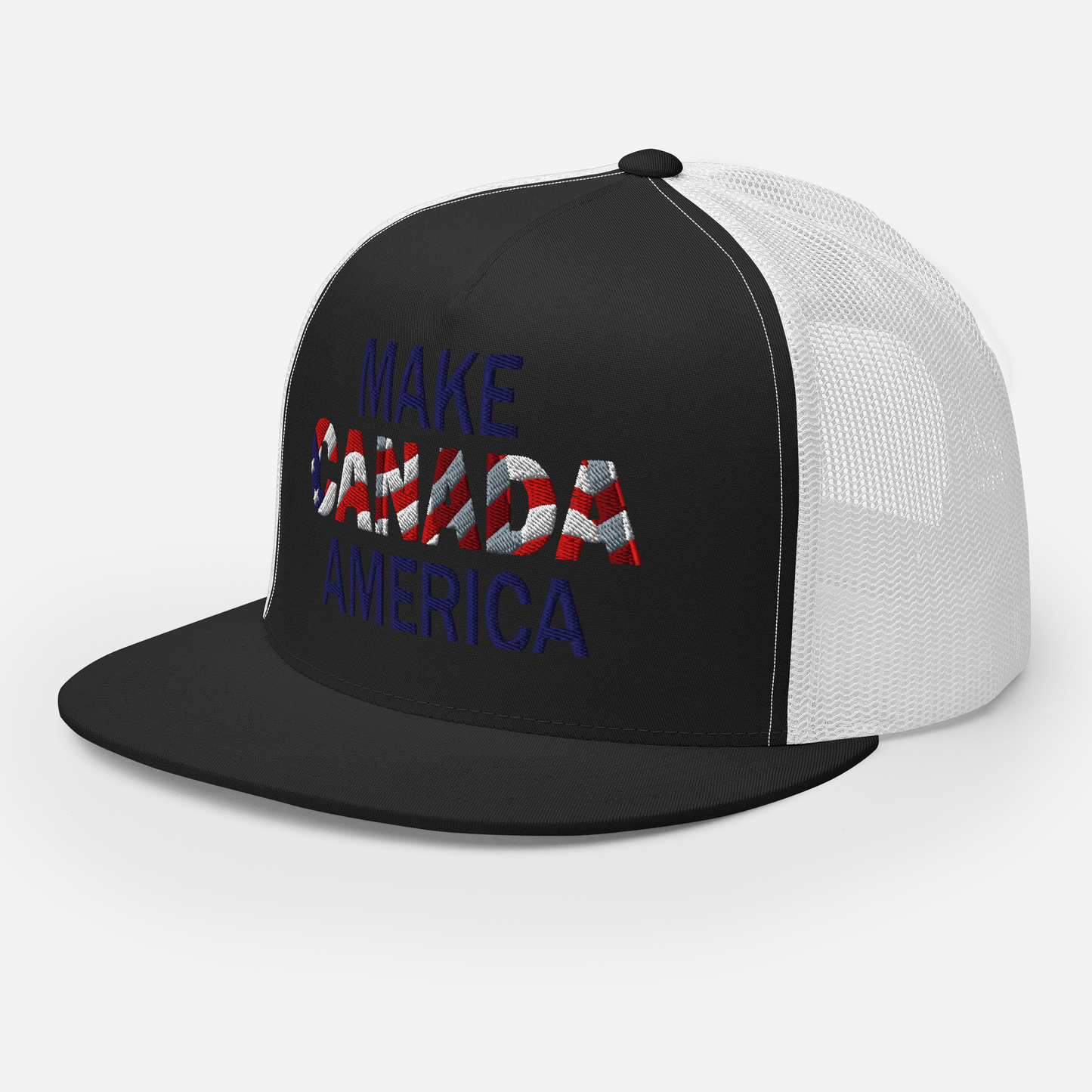 Make Canada America Retro Trucker Snapback (Flat Brim) 4 Colours