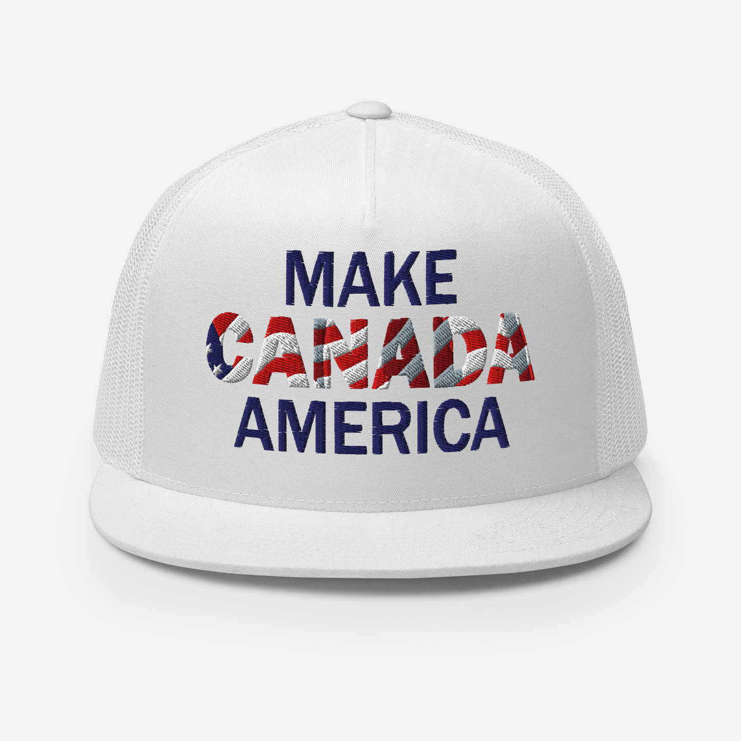Make Canada America Retro Trucker Snapback (Flat Brim) 4 Colours
