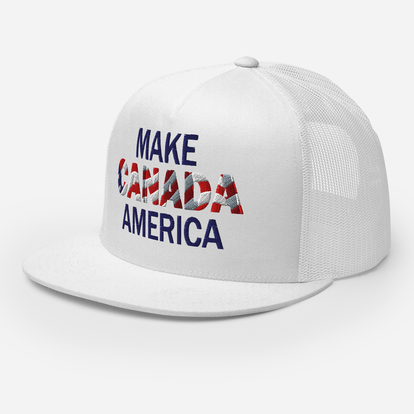 Make Canada America Retro Trucker Snapback (Flat Brim) 4 Colours
