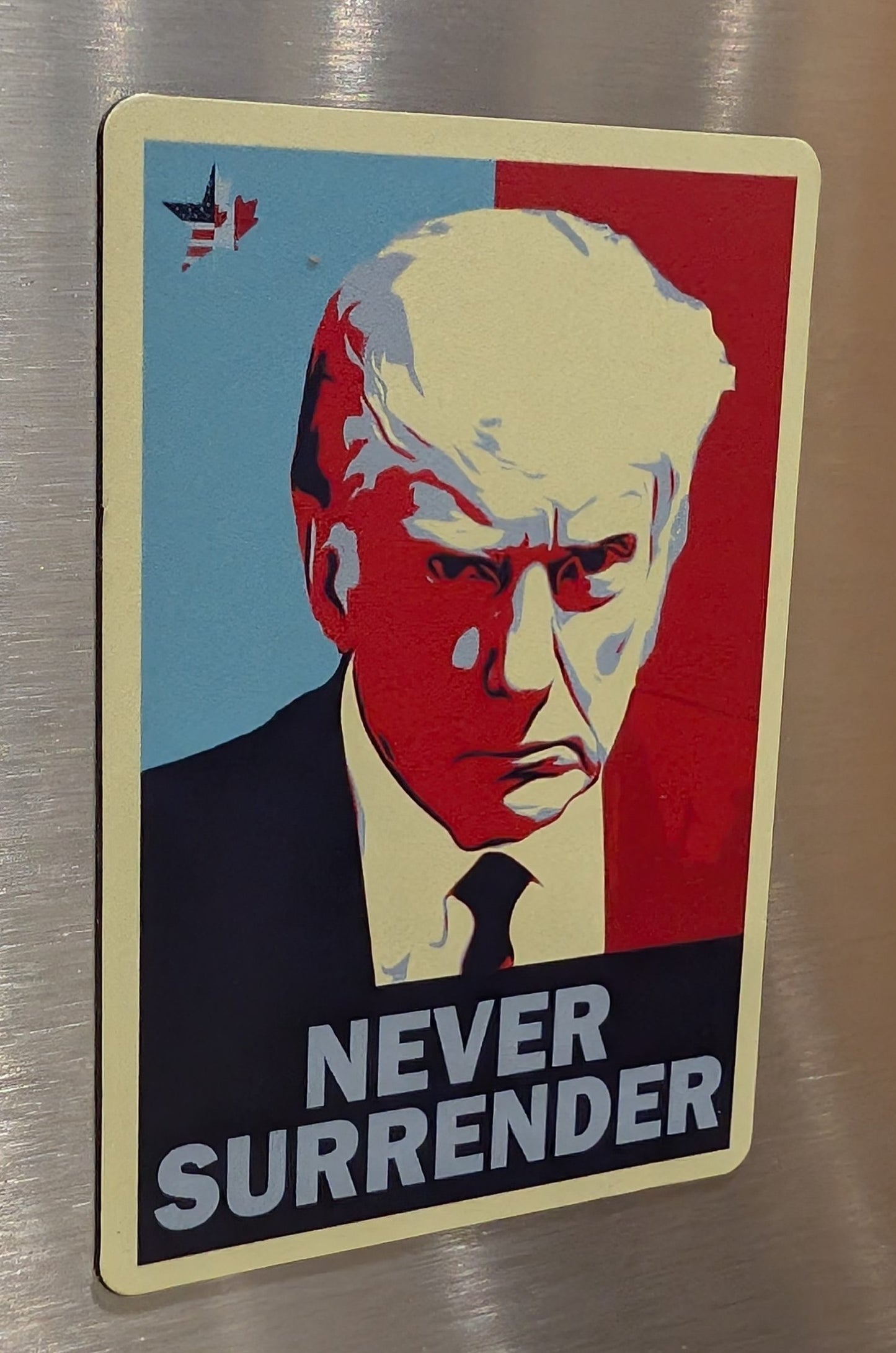 Never Surrender! 2" x 2.5" Magnet