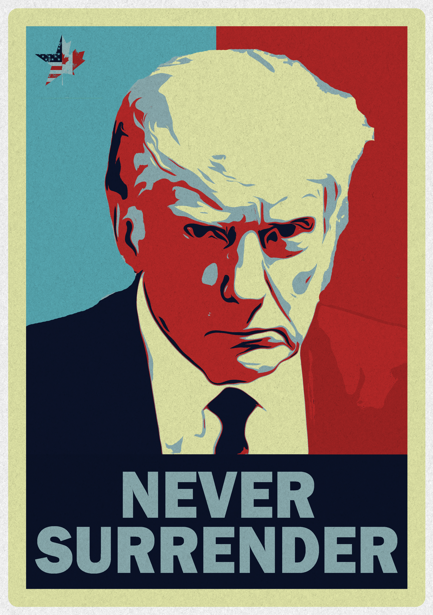 Never Surrender! 2" x 2.5" Magnet