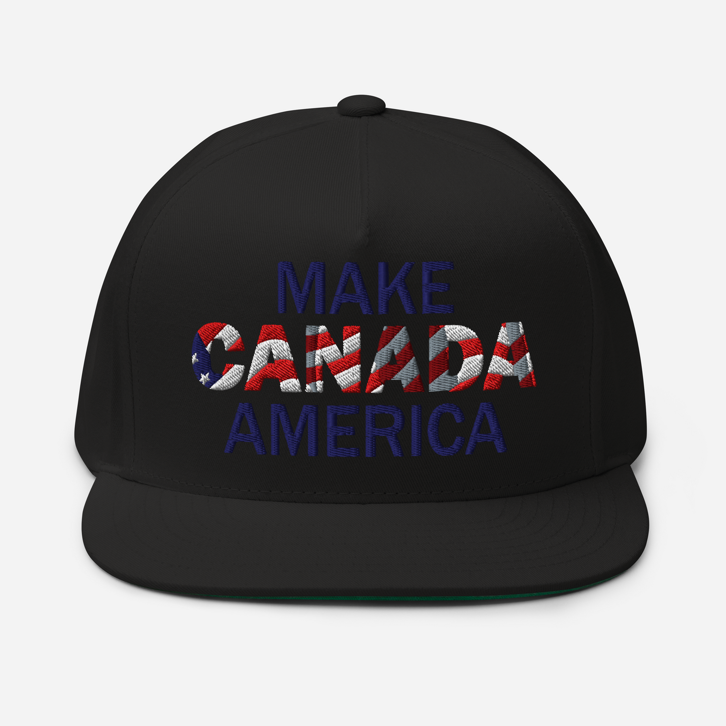 Make Canada America 5 Panel Full Snapback (Flat Brim) 3 Colours