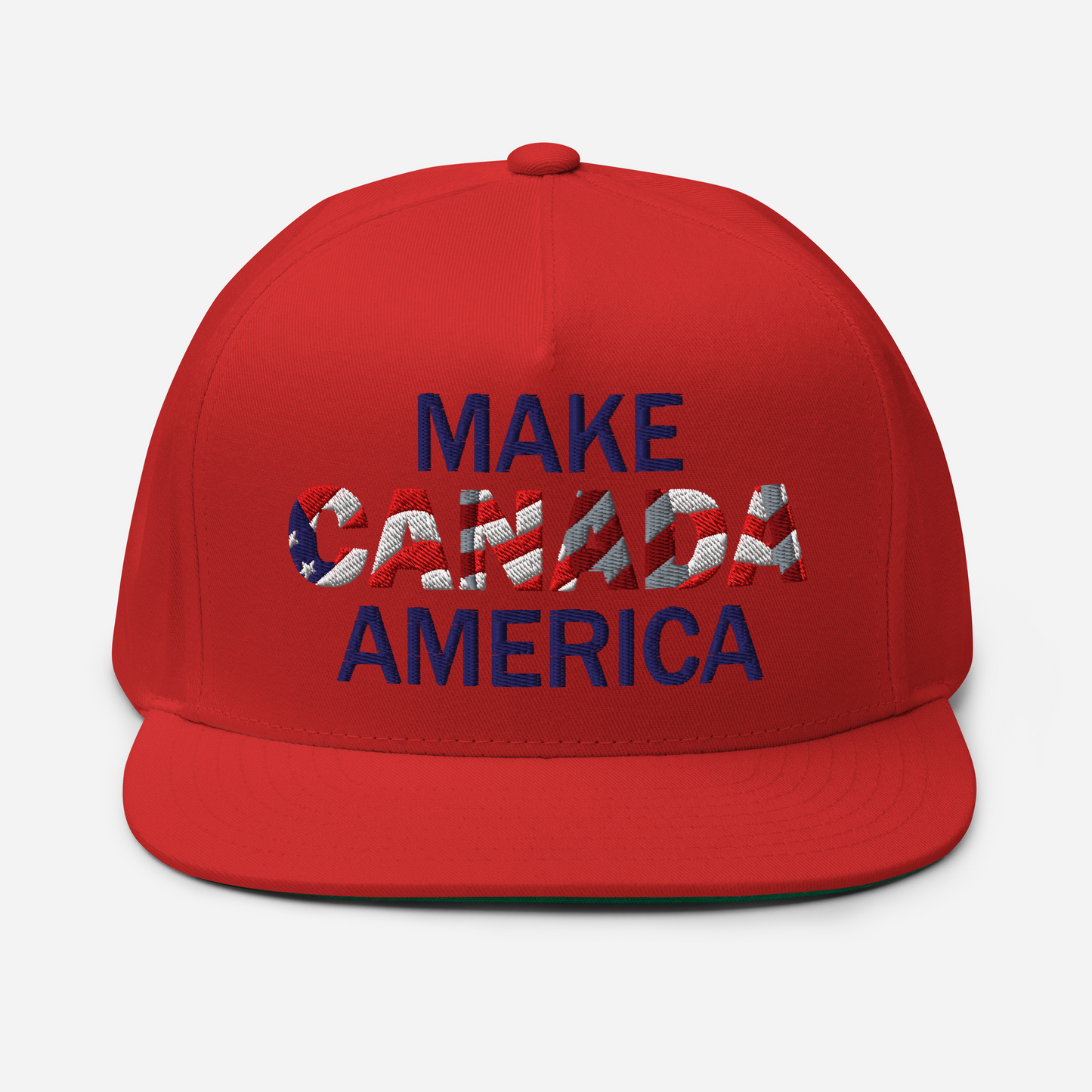 Make Canada America 5 Panel Full Snapback (Flat Brim) 3 Colours