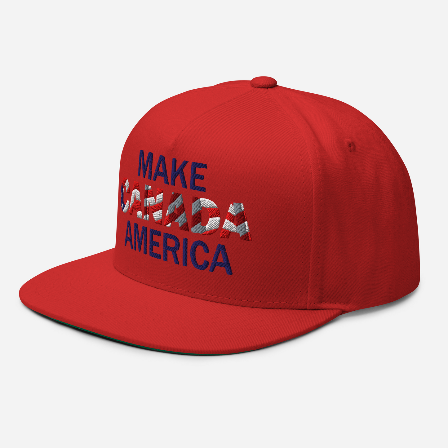 Make Canada America 5 Panel Full Snapback (Flat Brim) 3 Colours
